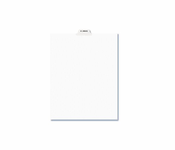 AVE12396 Preprinted Legal Bottom Tab Dividers, Exhibit W, Letter, 25/Pack By AVERY-DENNISON