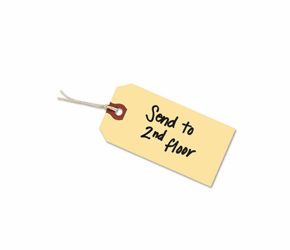 AVE12503 Shipping Tags, Paper/Twine, 3 3/4 x 1 7/8, Manila, 1,000/Pack By AVERY-DENNISON