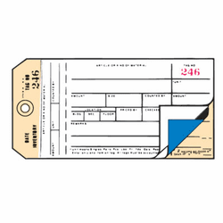 AVE15370 Duplicate Inventory Tags, Bond Top Copy, 6 1/4 x 3 1/8, Manila/White, 500/Box By AVERY-DENNISON