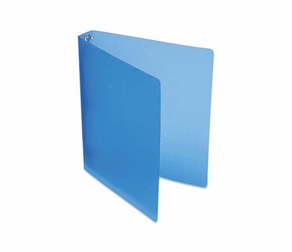 AVE15726 Translucent Poly Round Ring Binder, 1" Capacity, Blue By AVERY-DENNISON