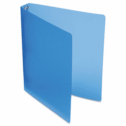 AVE15726 Translucent Poly Round Ring Binder, 1" Capacity, Blue By AVERY-DENNISON