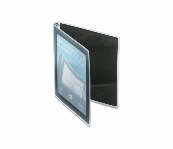 AVE15767 Flexi-View Round-Ring Presentation View Binder, 1/2" Capacity, Black By AVERY-DENNISON