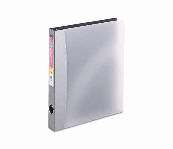 AVE15808 Easy Access Round Ring Reference Binder, 1" Capacity, Silver Gray By AVERY-DENNISON