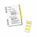AVE16142 Self-Adhesive Write-On Index Tabs, 1 3/4 Inch, Yellow, 48/Pack By AVERY-DENNISON