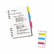 AVE16143 Self-Adhesive Write-On Index Tabs, 1 3/4 Inch, Blue/Magenta/Yellow, 48/Pack By AVERY-DENNISON
