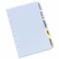 AVE16180 Translucent Multicolor Write-On Dividers, 5-Tab, 8-1/2 x 5-1/2, 1 Set By AVERY-DENNISON