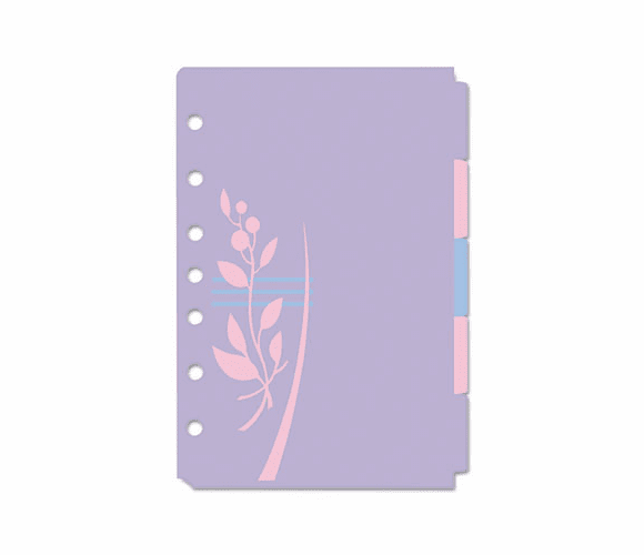 AVE16187 Small Signature Series Write-On Dividers, 5-1/2x8-1/2, 5-Tab, Flowers By AVERY-DENNISON