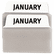 AVE16304 NoteTabs-Notes, Tabs and Flags in One, White, Jan.-Dec./Taupe, Two Inch, 24/Pack By AVERY-DENNISON
