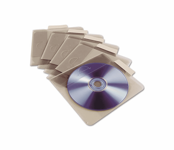 AVE16360 PocketTab Repositionable Storage Pockets, 5 x 5 1/2, Taupe, 5/Pack By AVERY-DENNISON