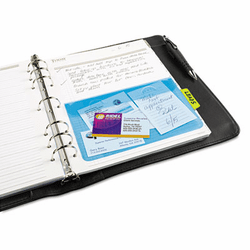 AVE16366 PocketTab Repositionable Storage Pockets, 5 x 7 1/2, Lime, 5/Pack By AVERY-DENNISON