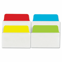 AVE16375 NoteTabs-Notes, Tabs and Flags in One, Blue/Green/Red/Yellow, Two Inch, 40/PK By AVERY-DENNISON