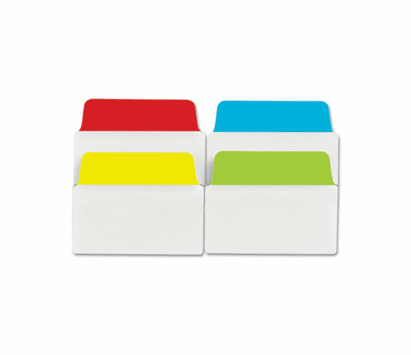 AVE16375 NoteTabs-Notes, Tabs and Flags in One, Blue/Green/Red/Yellow, Two Inch, 40/PK By AVERY-DENNISON