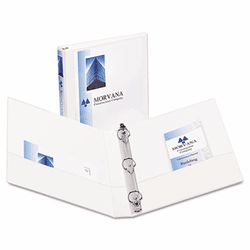 AVE17022 Durable Vinyl EZ-Turn Ring View Binder, 11 x 8-1/2, 1-1/2" Capacity, White By AVERY-DENNISON