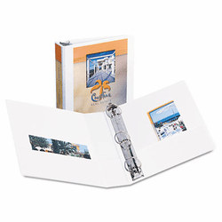 AVE17032 Durable Vinyl EZ-Turn Ring View Binder, 11 x 8-1/2, 2" Capacity, White By AVERY-DENNISON