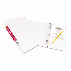 AVE17116 Durable Vinyl EZ-Turn Ring View Binder, 5 1/2 x 8 1/2, 1" Capacity, White By AVERY-DENNISON