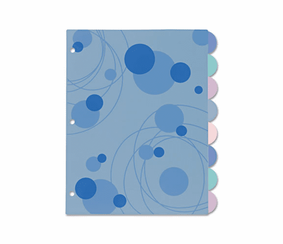 AVE17173 Studio Collection Write-On Dividers, 11x8-1/2, 8-Tab, Bubbles By AVERY-DENNISON
