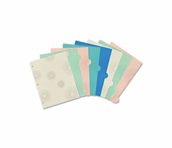 AVE17175 Studio Collection Write-On Dividers, 11x8-1/2, 8-Tab, Flowers By AVERY-DENNISON