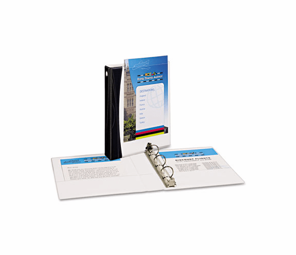 AVE17345 Comfort Touch Durable View Binder, 1" Capacity, Vinyl, White By AVERY-DENNISON