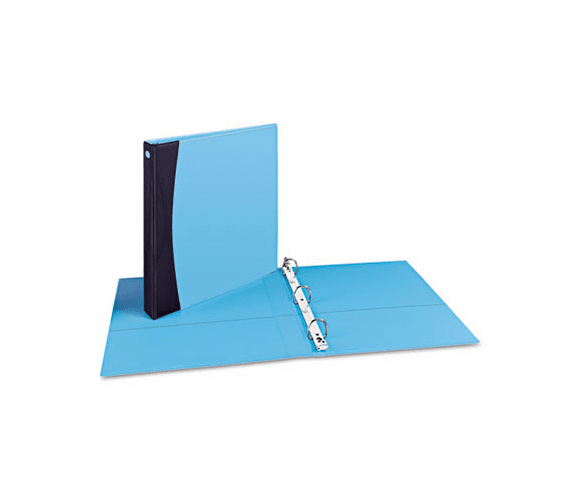 AVE17408 Comfort Touch Durable View Binder With EZ-Turn Ring, 1" Capacity, Blue By AVERY-DENNISON