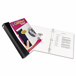 AVE17409 Comfort Touch Durable View Binder With EZ-Turn Ring, 1-1/2" Capacity, White By AVERY-DENNISON