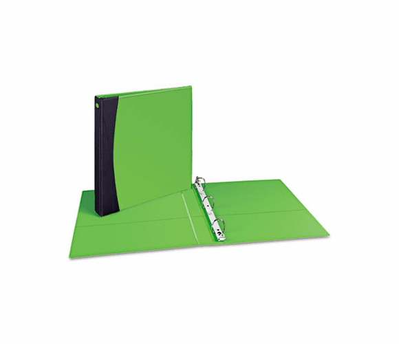 AVE17410 Comfort Touch Durable View Binder With EZ-Turn Ring, 1-1/2" Capacity, Green By AVERY-DENNISON