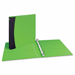AVE17410 Comfort Touch Durable View Binder With EZ-Turn Ring, 1-1/2" Capacity, Green By AVERY-DENNISON
