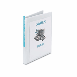 AVE19551 Showcase Reference View Binder, 1/2" Capacity, White By AVERY-DENNISON