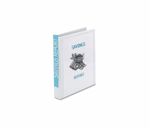 AVE19601 Showcase Reference View Binder, 1" Capacity, White By AVERY-DENNISON