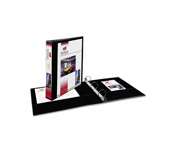 AVE19650 Showcase Reference View Binder, 1-1/2" Capacity, Black By AVERY-DENNISON