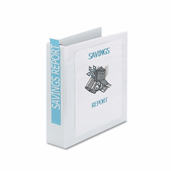 AVE19701 Showcase Reference View Binder, 2" Capacity, White By AVERY-DENNISON