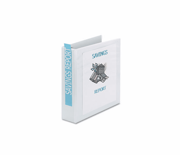 AVE19701 Showcase Reference View Binder, 2" Capacity, White By AVERY-DENNISON