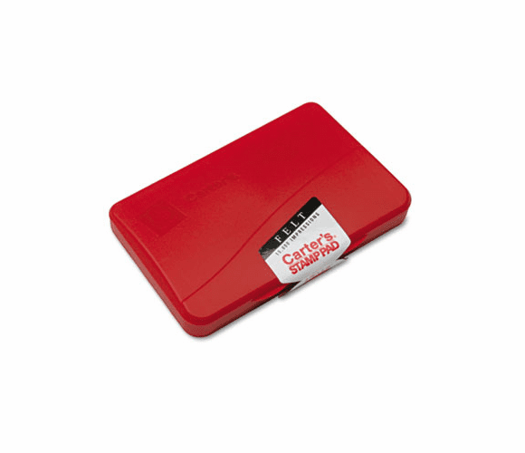 AVE21071 Felt Stamp Pad, 4 1/4 x 2 3/4, Red By AVERY-DENNISON