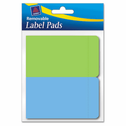 AVE22017 Removable Label Pads, 2 x 3, Assorted, 80/Pack By AVERY-DENNISON
