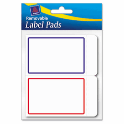 AVE22018 Removable Label Pads, 2 x 3, Assorted, 80/Pack By AVERY-DENNISON