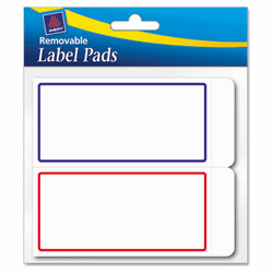 AVE22023 Removable Label Pads, 2 x 4, Assorted, 80/Pack By AVERY-DENNISON
