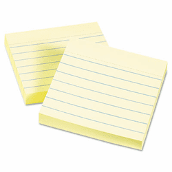 AVE22647 Perforated Sticky Notes, 3 x 3, Lined, 90 Sheets, Pastel Yellow, 12/Pack By AVERY-DENNISON