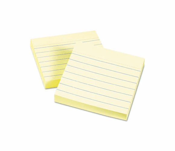 AVE22647 Perforated Sticky Notes, 3 x 3, Lined, 90 Sheets, Pastel Yellow, 12/Pack By AVERY-DENNISON