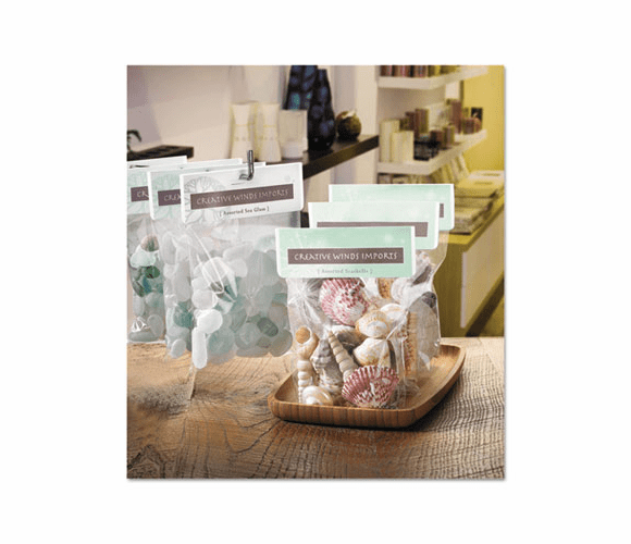 AVE22801 Printable Bag Toppers with Bags, 1-3/4x5, 40/P