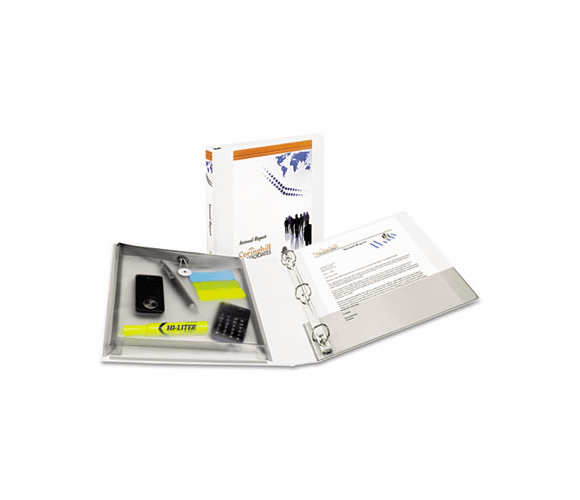 AVE23000 Protect & Store View Binder w/EZ-Turn Ring, 11 x 8-1/2, 1" Capacity, White By AVERY-DENNISON