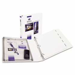 AVE23001 Protect & Store View Binder w/EZ-Turn Ring, 11 x 8-1/2, 1-1/2" Cap, White By AVERY-DENNISON