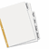 AVE23075 Big Tab Write-On Dividers w/Erasable Laminated Tabs, White, 5/Set By AVERY-DENNISON