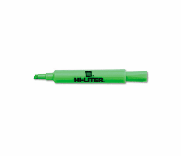 AVE24020 Desk Style Highlighter, Chisel Tip, Fluorescent Green Ink. 12/Pk By AVERY-DENNISON