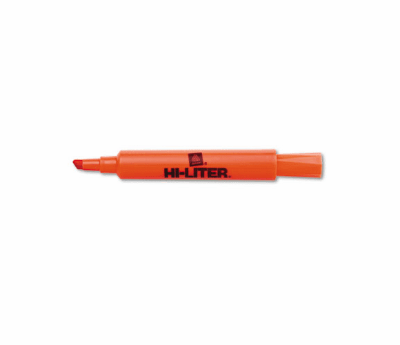 AVE24050 Desk Style Highlighter, Chisel Tip, Fluorescent Orange Ink, 12/Pk By AVERY-DENNISON