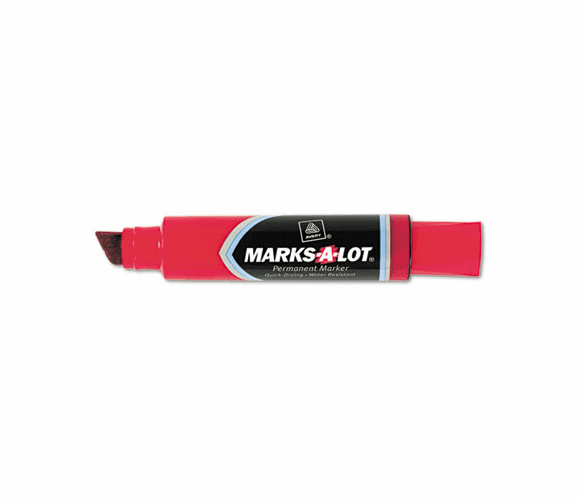 AVE24147 Permanent Marker, Jumbo Chisel Tip, Red By AVERY-DENNISON