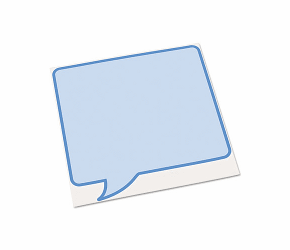 AVE24308 Peel & Stick Dry Erase Decals, Quotes, 10 x 10 Sheets, Blue, 3/Pack By AVERY-DENNISON