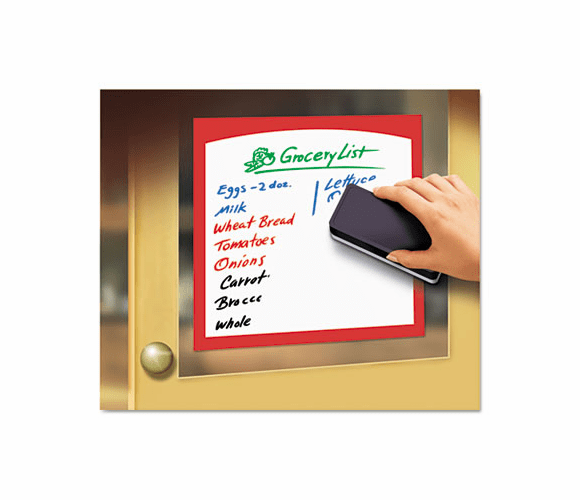 AVE24319 Peel & Stick Dry Erase Border Sheets, 8 1/2 x 11, White/Asst. Borders, 4/Pack By AVERY-DENNISON