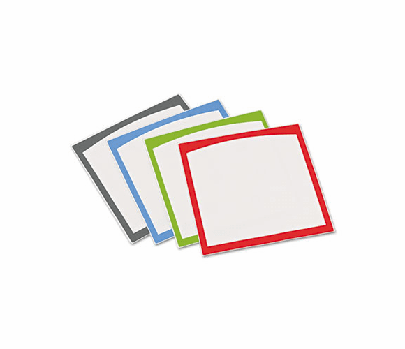 AVE24320 Peel & Stick Dry Erase Border Sheets, 10 x 10, White/Asst.Borders, 4/Pack By AVERY-DENNISON