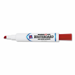AVE24407 Desk Style Dry Erase Marker, Chisel Tip, Red, Dozen By AVERY-DENNISON