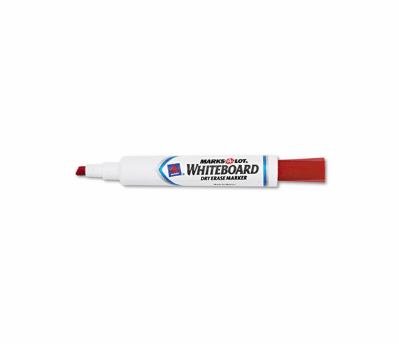 AVE24407 Desk Style Dry Erase Marker, Chisel Tip, Red, Dozen By AVERY-DENNISON