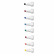AVE24411 Desk Style Dry Erase Markers, Chisel Tip, Assorted, 8/Set By AVERY-DENNISON